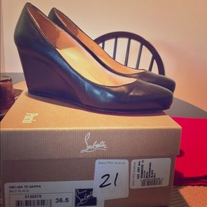 Christian Louboutin Wedge Pumps Black