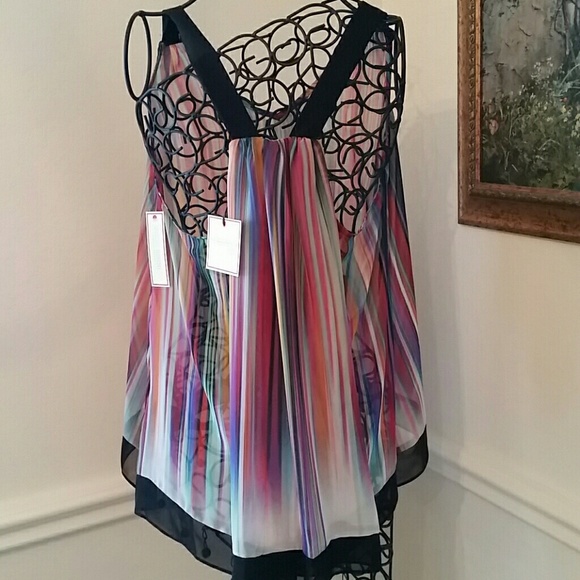 Bright Color Tank top, sheer material - Picture 2 of 3