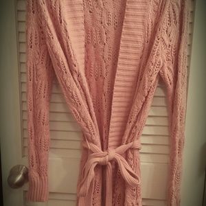 Pink knit sweater