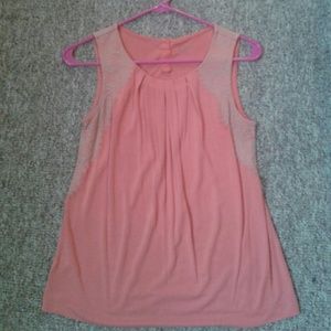 Sleeveless Top with Lace Detail - PETITE SIZED