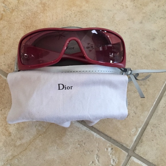 Dior red sunglasses 100% authentic!