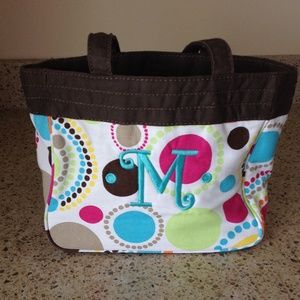 NWOT Thirty-one bag with "M" initial