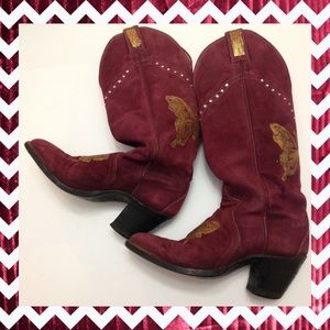 2XHP🎊🎉Beautiful 1 of a Kind Vintage Cowboy Boots