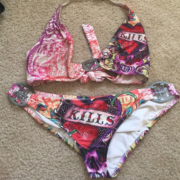Ed hardy love kills slowly bling siZe LG