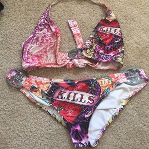 Ed hardy love kills slowly bling siZe LG