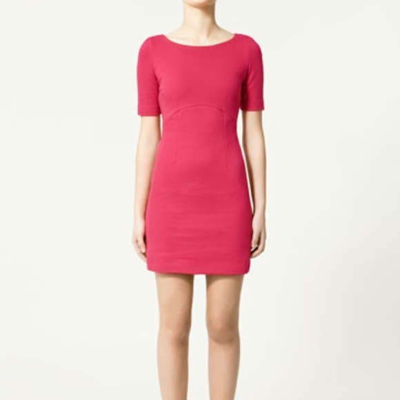 Zara hot pink dress