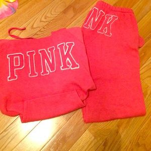 Victoria's Secret sweatpants and matching hoodie!