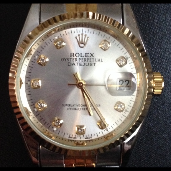 New Two Toned Midsize Datejust Watch Silver Dial
