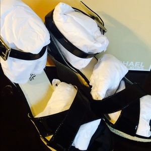 New Black Michael Kors Wedges