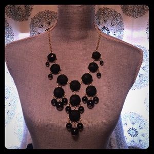 Black and gold  statement necklace!