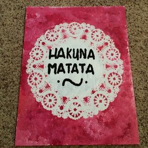 Painted Canvas "Hakuna Matata"