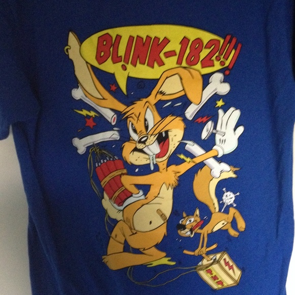 Blue Blink-182 shirt