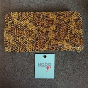 HOBO reptile metallic wallet