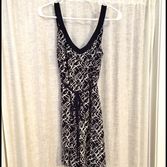 Navy and White Summer Dress - Picture 2 of 3