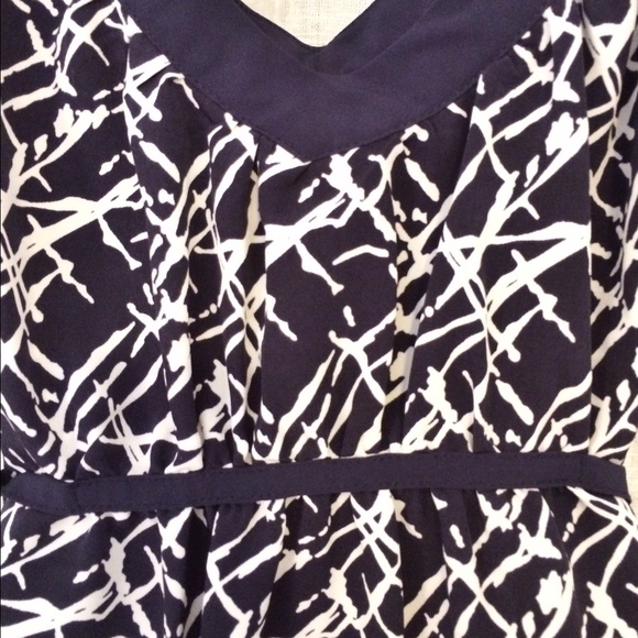 Navy and White Summer Dress - Picture 3 of 3