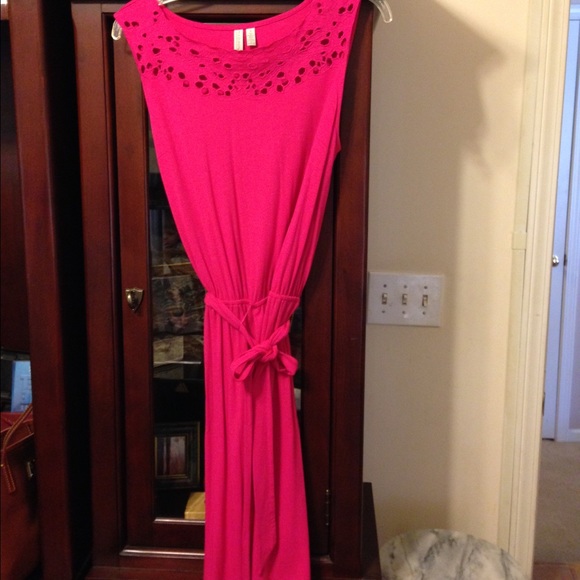 Pretty in pink dress or beach coverup.