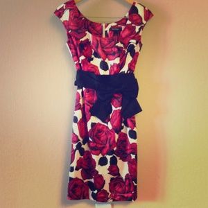 Floral Spring Cocktail Dress
