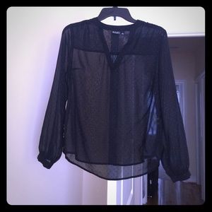 Black sheer top