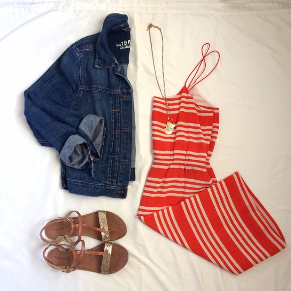 J.Crew silk striped dress