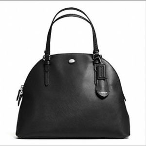 Peyton Leather Large Domed Satchel
