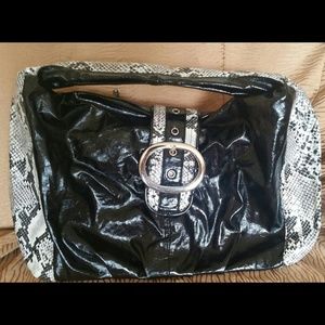 Nicole Lee black & white purse