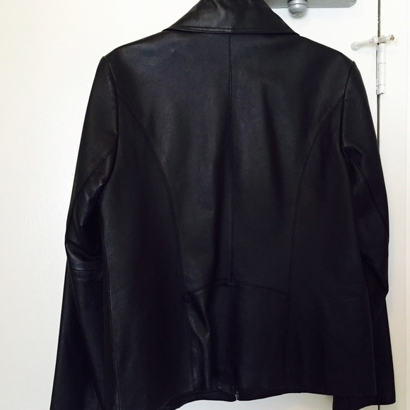 Sold offline-------NY & Co Black Leather Jacket - Picture 4 of 4