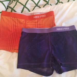 RESERVED!!!! Nike pro shorts bundle