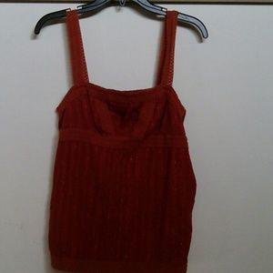 Bronze tank blouse