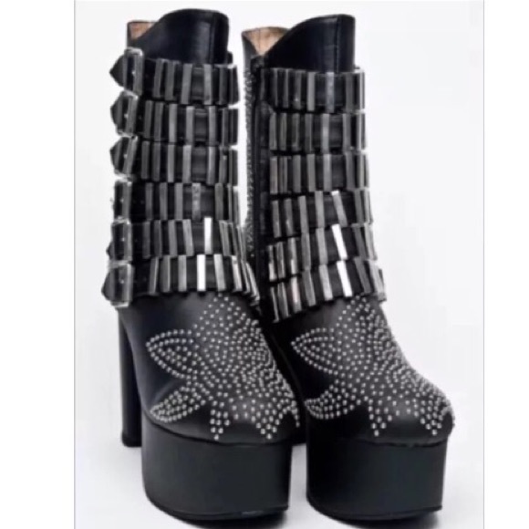 Authentic Jeffrey Campbell HELL YES size 6 boots. - Picture 3 of 6