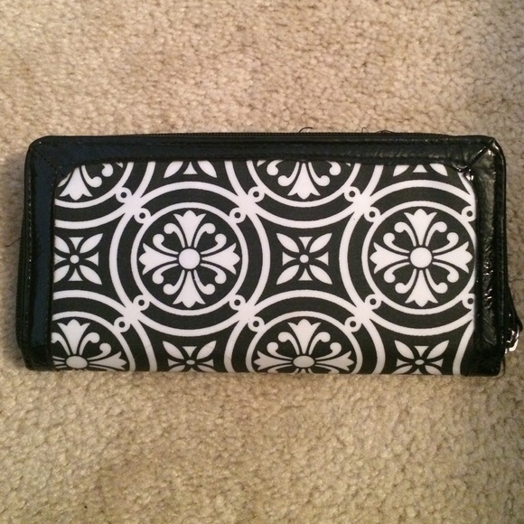 Merona Wallet - Black and white design