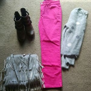 Pink jeans