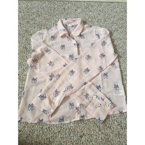Wolf see through long sleeve