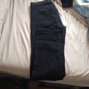 Loft black straight leg jeans size 4