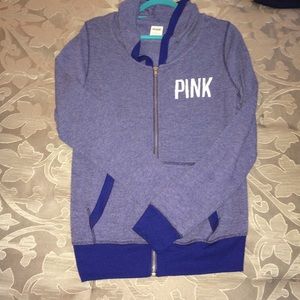 LOVE PINK boyfriend zip up hoodie