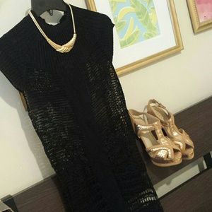 || Marciano || Sexy Black Crochet Dress