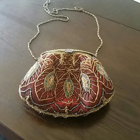 VINTAGE beaded purse