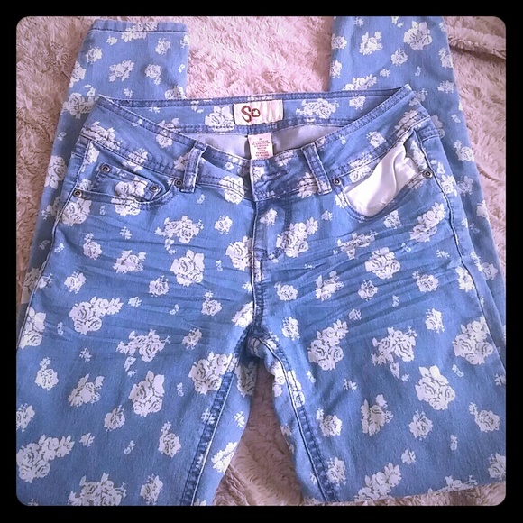 Flower jeans
