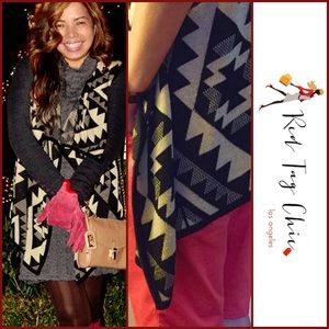 Beautiful Aztec Prints Sleeveless Vest-Cardigan