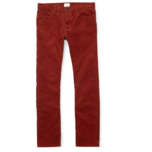 Red velvet corduroy pants!