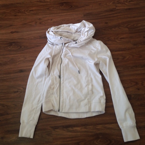 High end converse white zip up hoodie - Picture 1 of 4