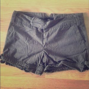 Obey shorts. Brown and black pinstriped. Size 26.