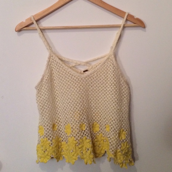 Crochet lace crop top