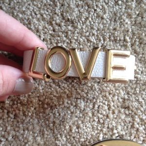 Leather LOVE bracelet