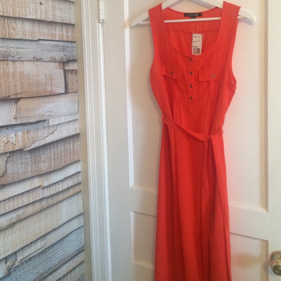 sheer side slit dress