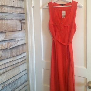 sheer side slit dress