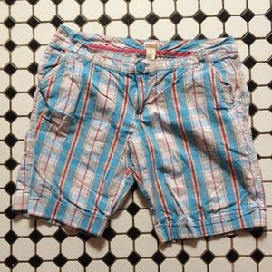 Plaid Bermuda Shorts