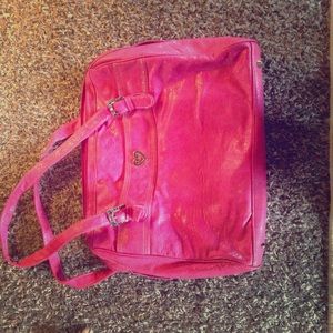 Pink laptop bag