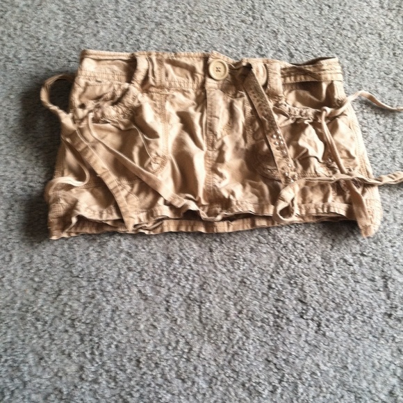 Girls beige cargo skirt - Picture 1 of 1