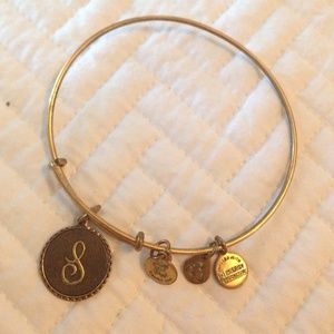 Alex & Ani "S"Charm Bangle