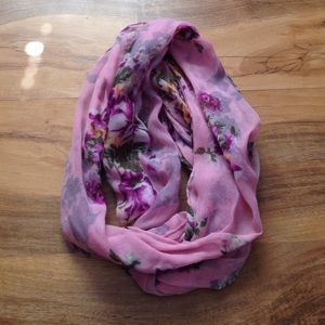 Floral infinity scarf